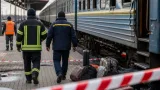 Drone strike kills at least 14 at Ukrainian railway platform as truce falters