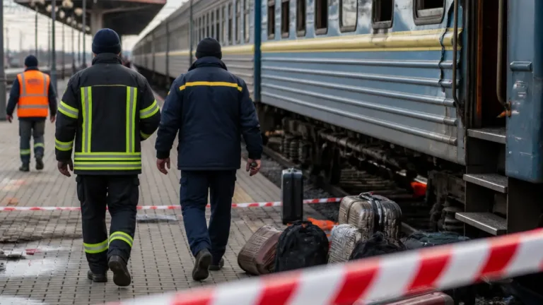 Drone strike kills at least 14 at Ukrainian railway platform as truce falters